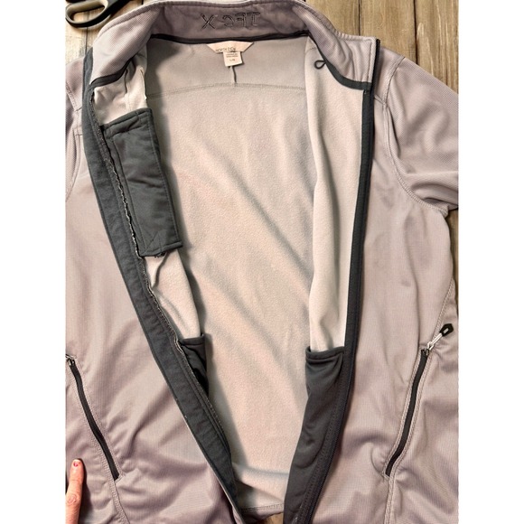 North End Mens Gray Full Zip Fleece Lined Jacket with Logo TFC X Lightweight L G - Picture 6 of 9